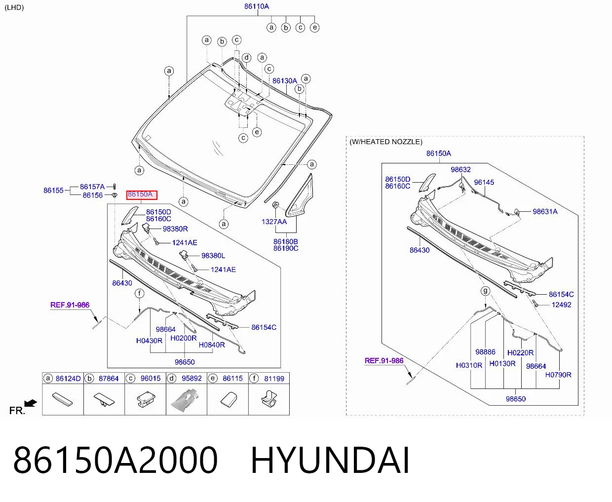 86150A2000 Hyundai/Kia