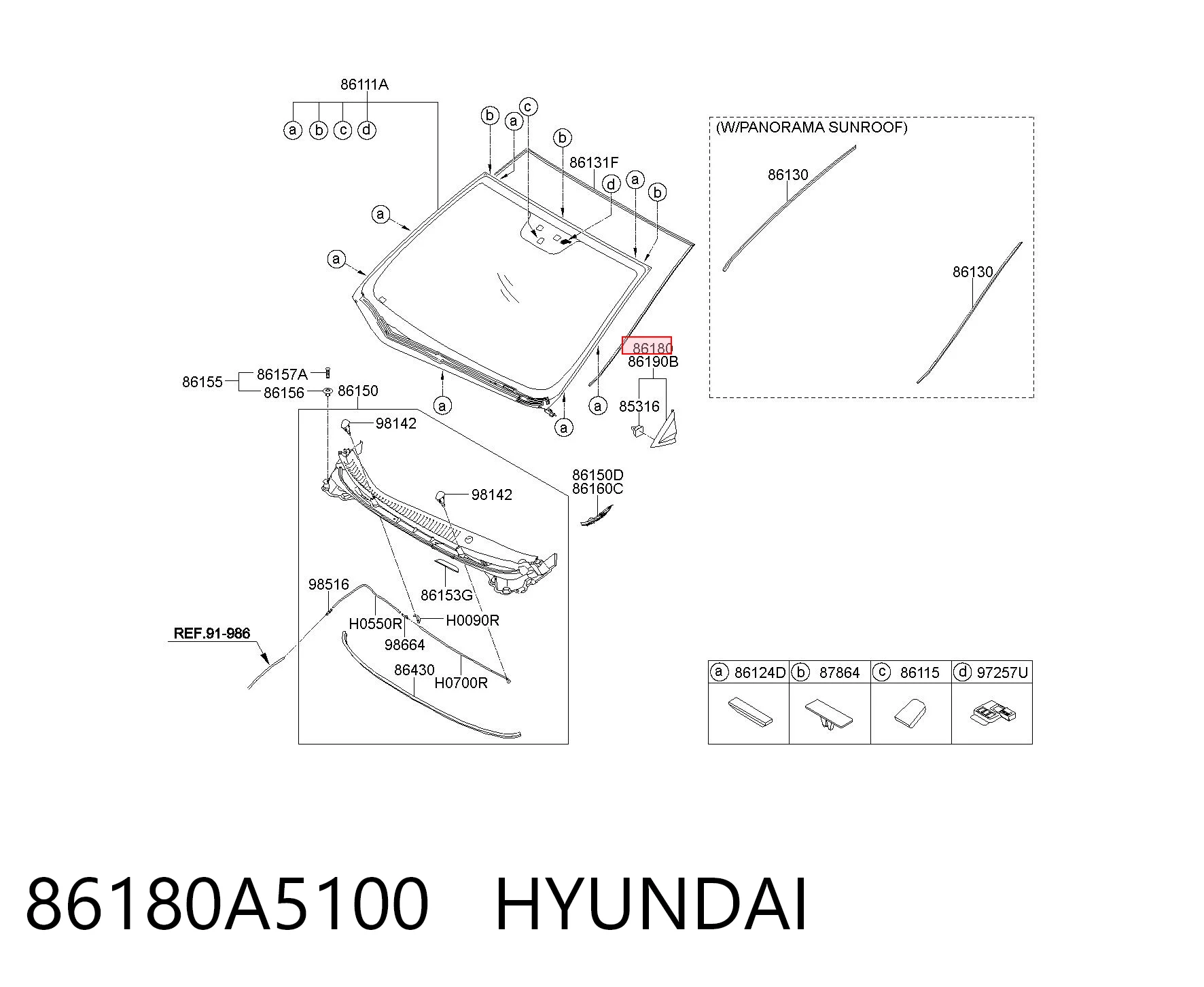 86180A5100 Hyundai/Kia 