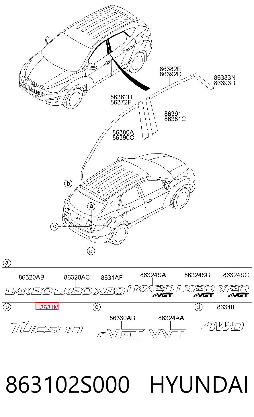 863102S000 Hyundai/Kia 