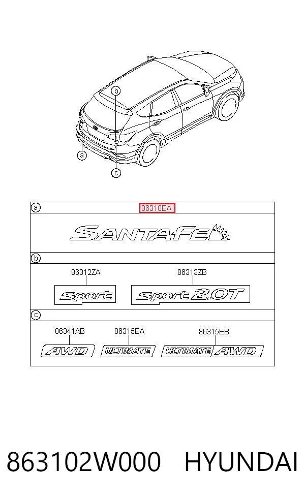 863102W000 Hyundai/Kia 