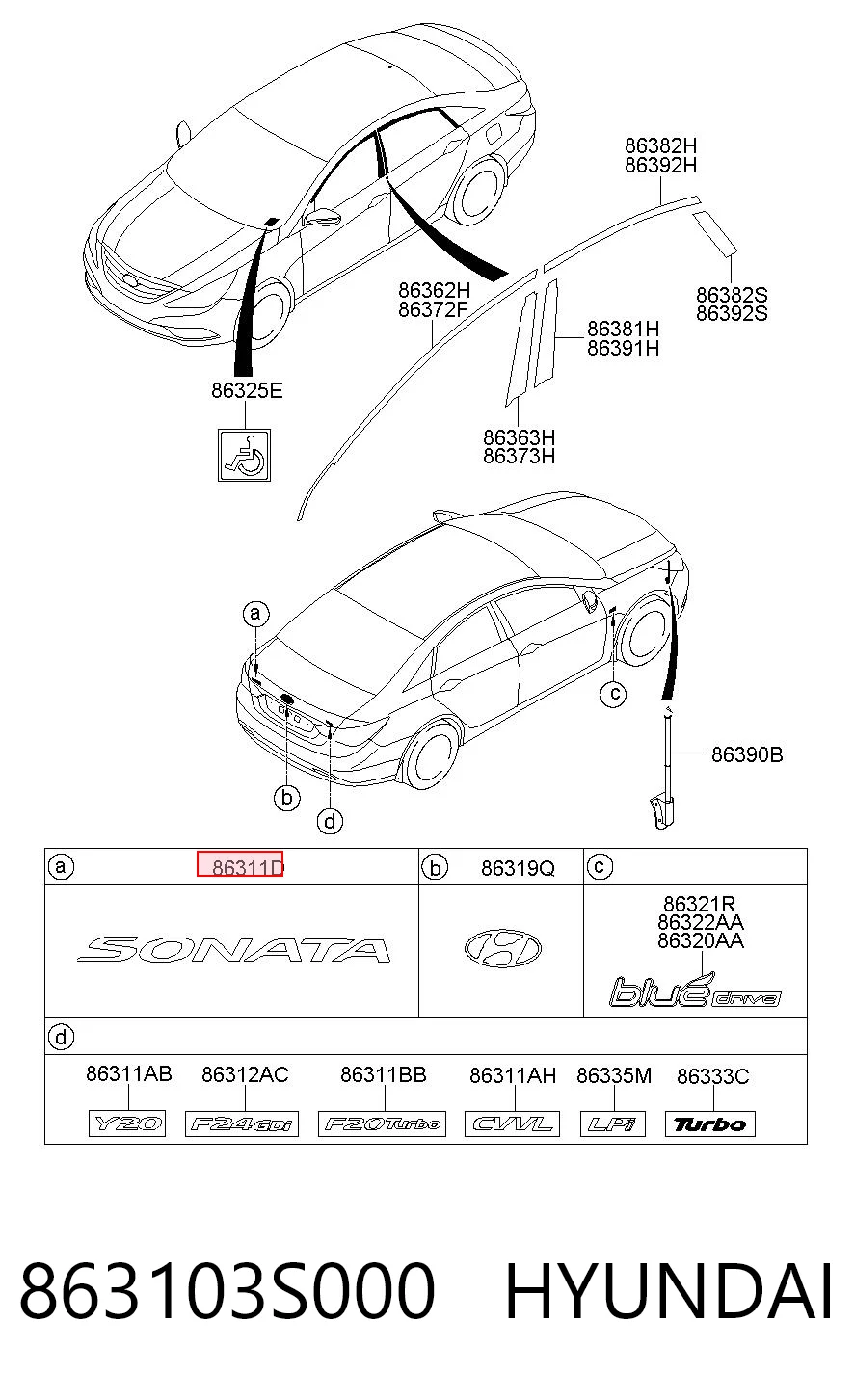 863103S000 Hyundai/Kia 