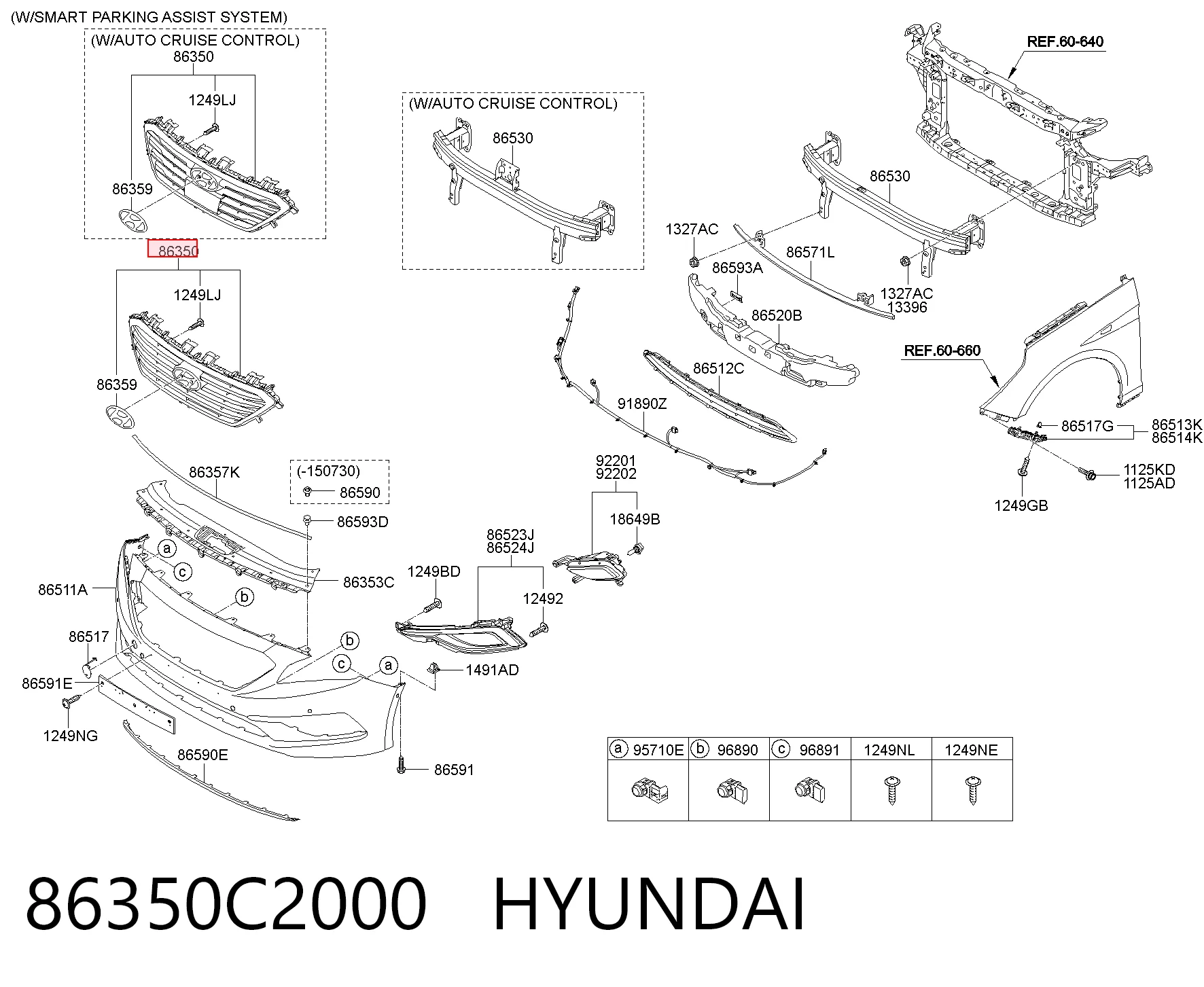  Решетка радиатора Hyundai Sonata 7