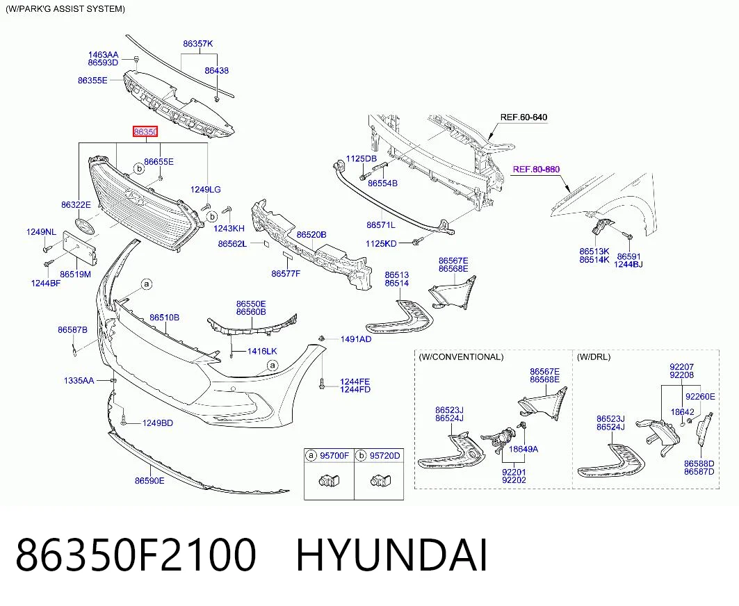 274585990 Tempest Решетка радиатора