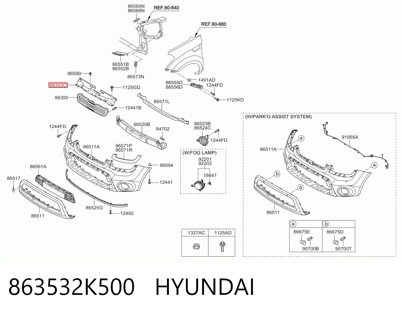 863532K500 Hyundai/Kia 