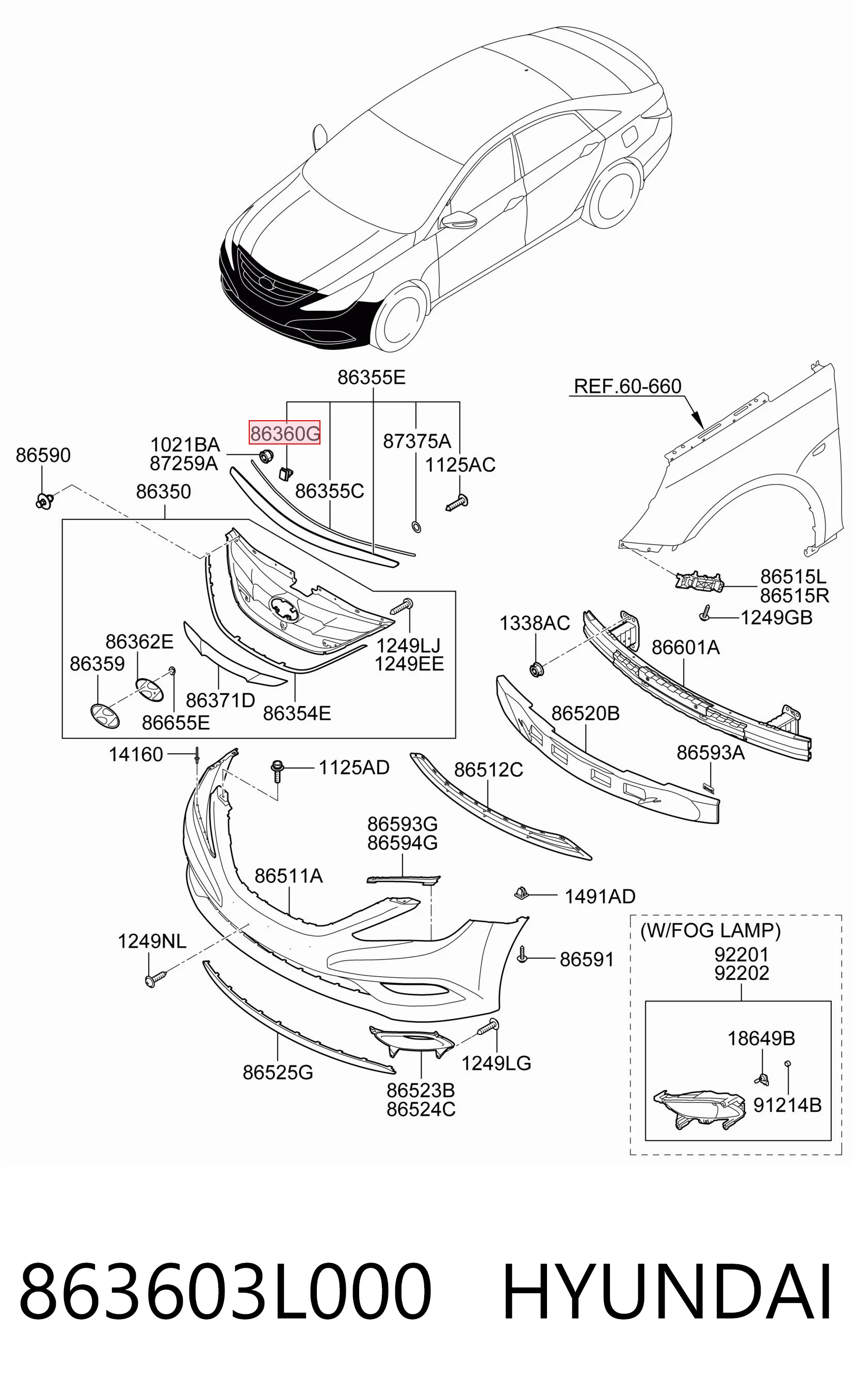 863603L000 Hyundai/Kia 
