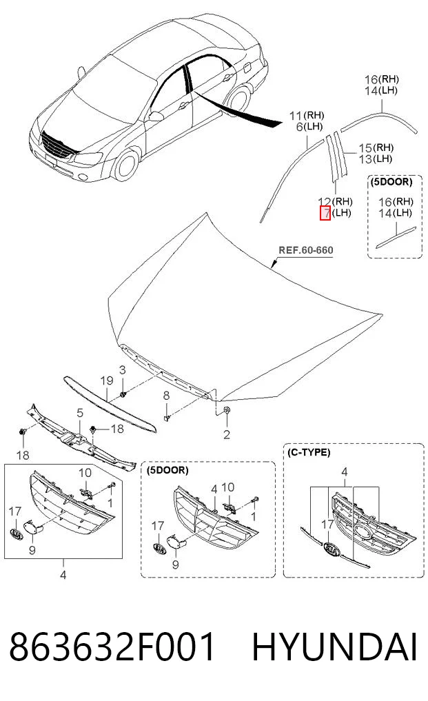 863632F001 Hyundai/Kia