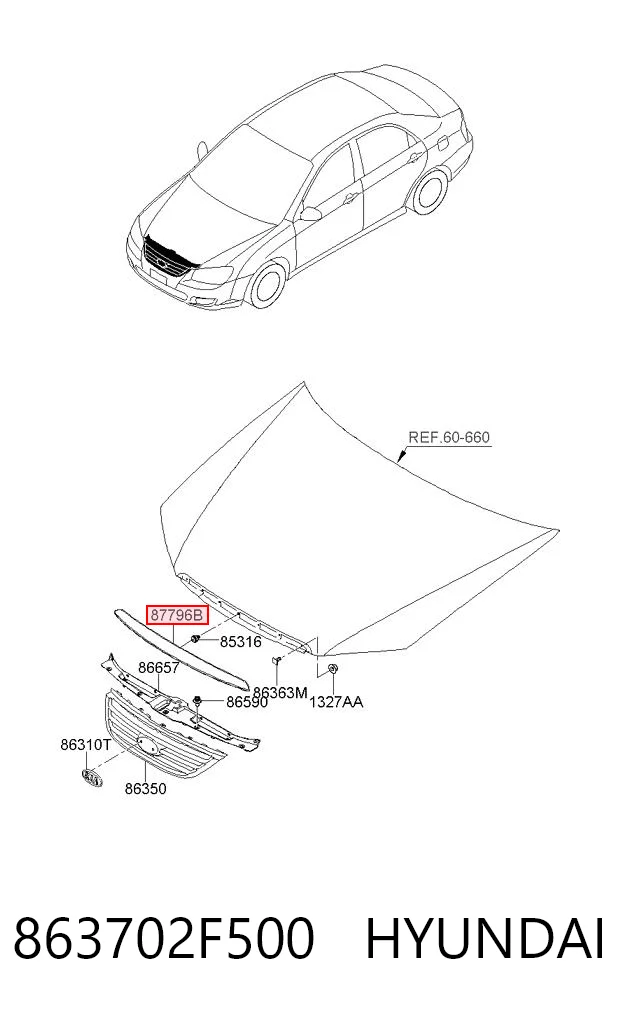 863702F500 Hyundai/Kia