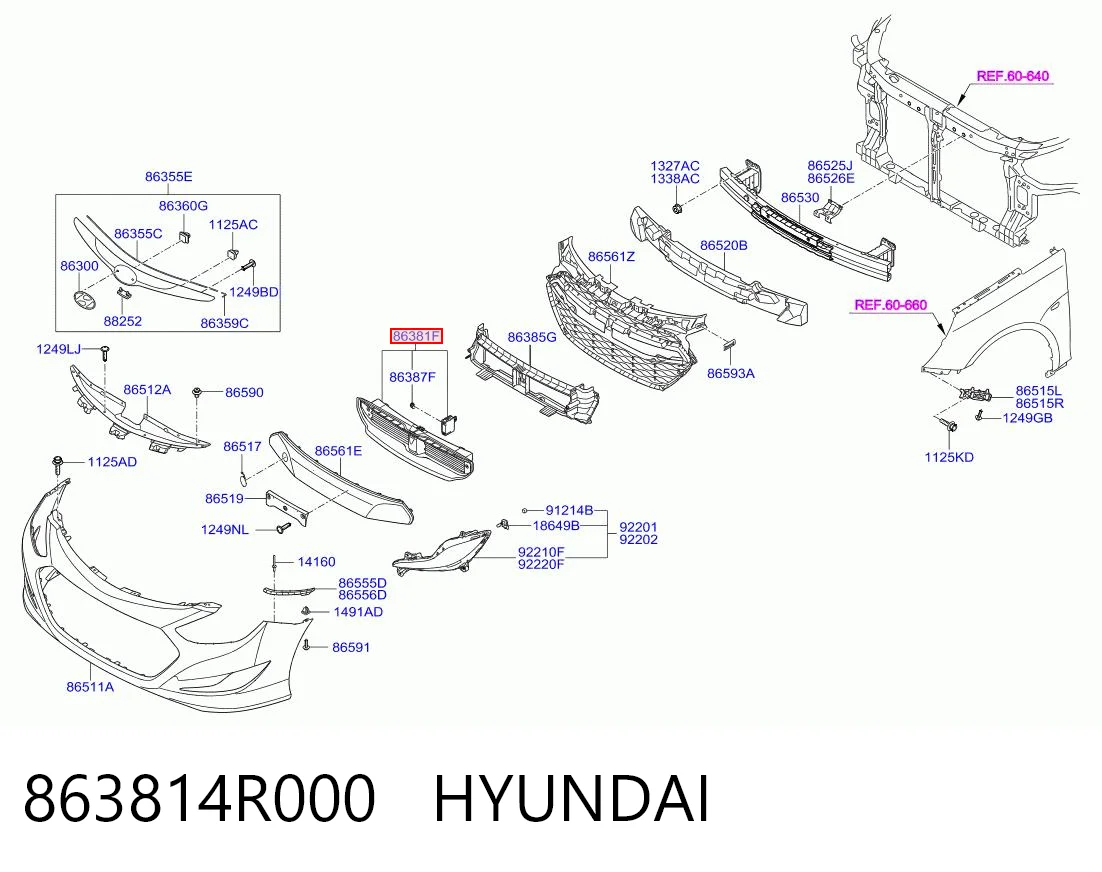 863814R000 Hyundai/Kia 