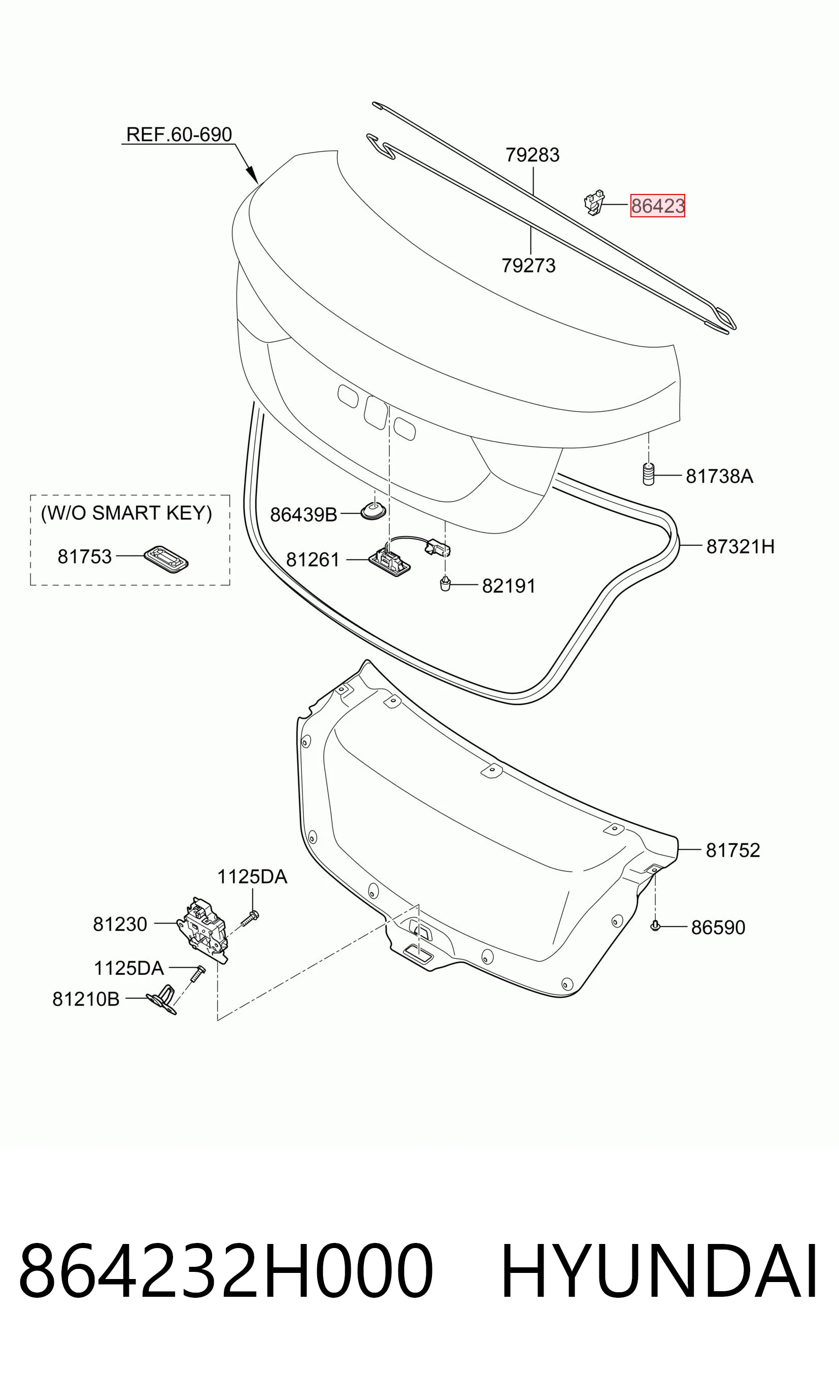 864232H000 Hyundai/Kia 