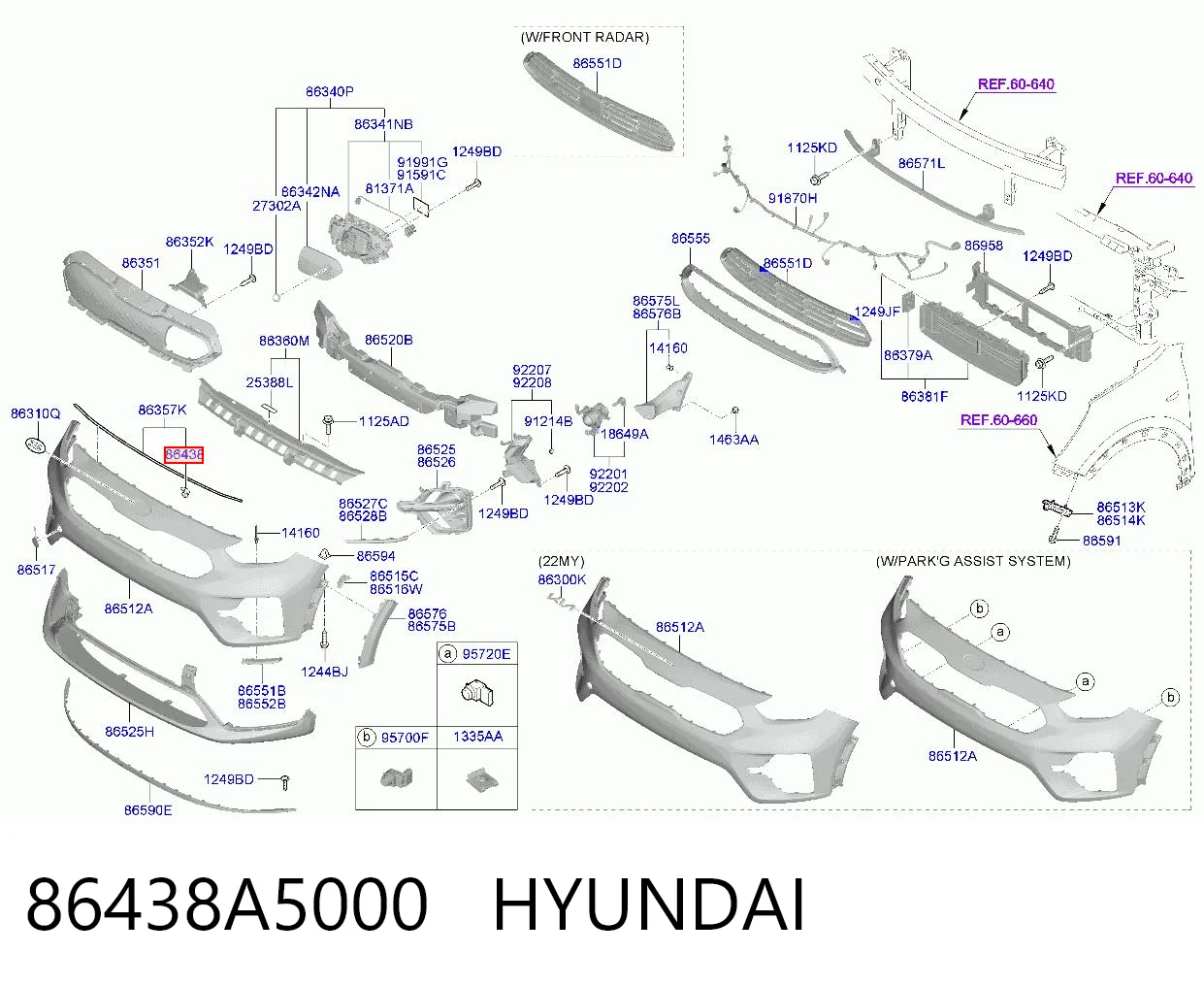 86438A5000 Hyundai/Kia 