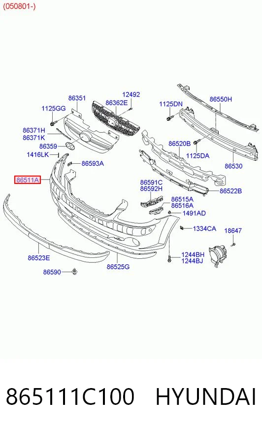 KH3127900 Starline Бампер передний в сборе