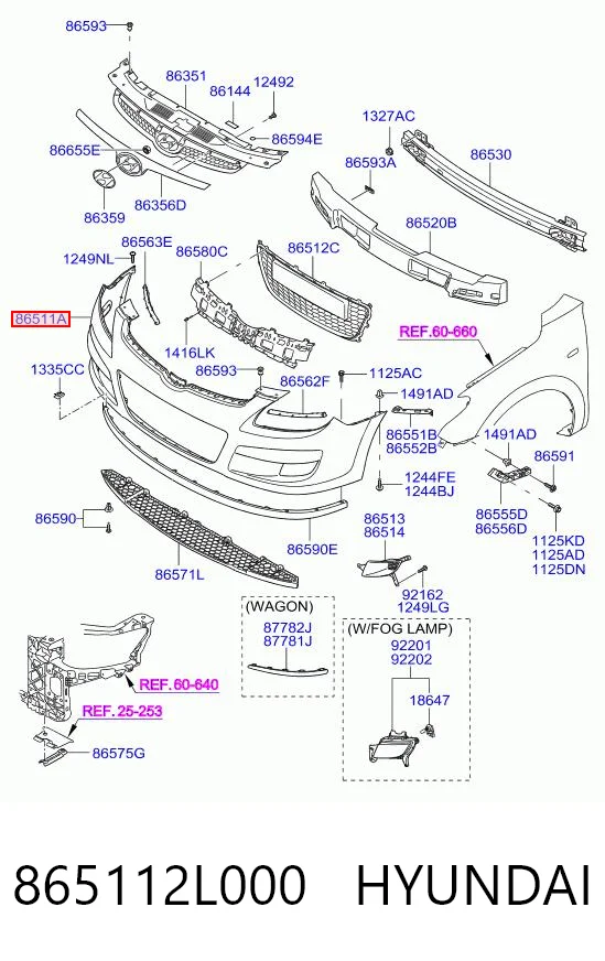 Передний бампер KH3135900 Starline