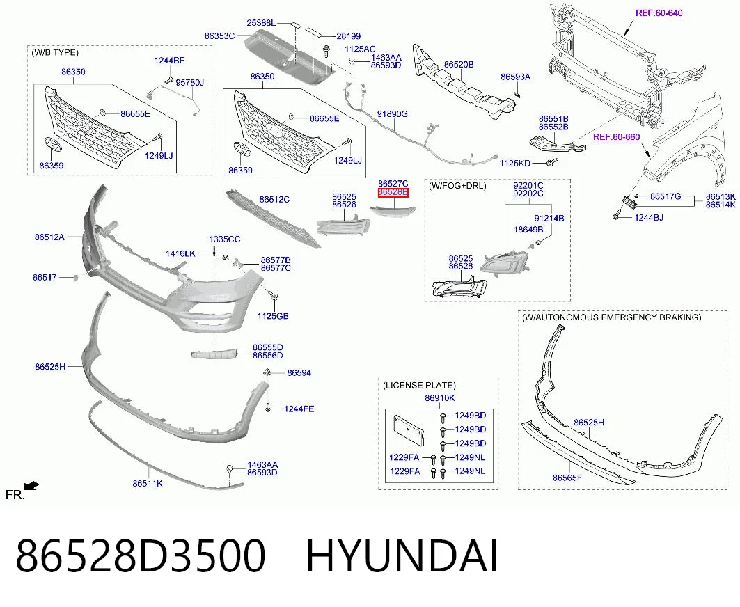 86528D3500 Hyundai/Kia 