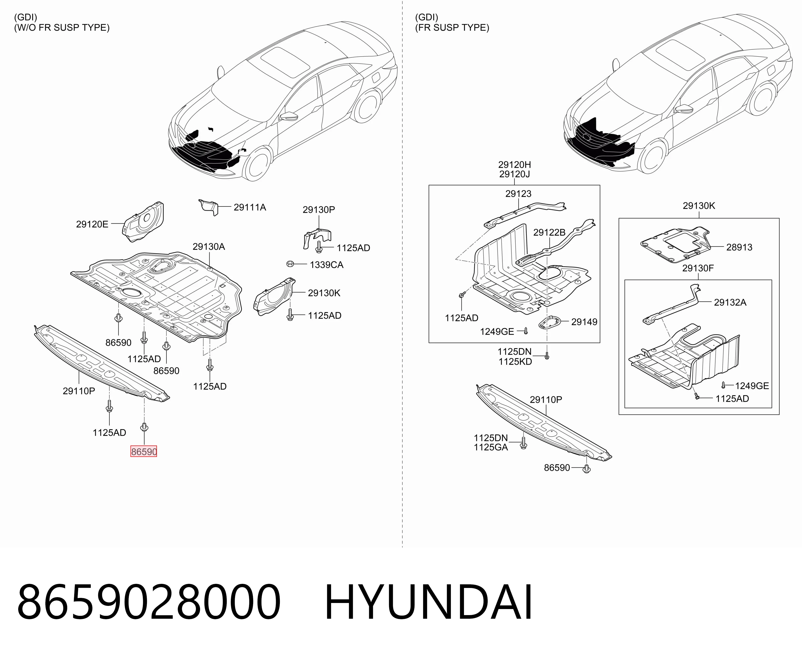 8659028000 JAC Крепление переднего бампера