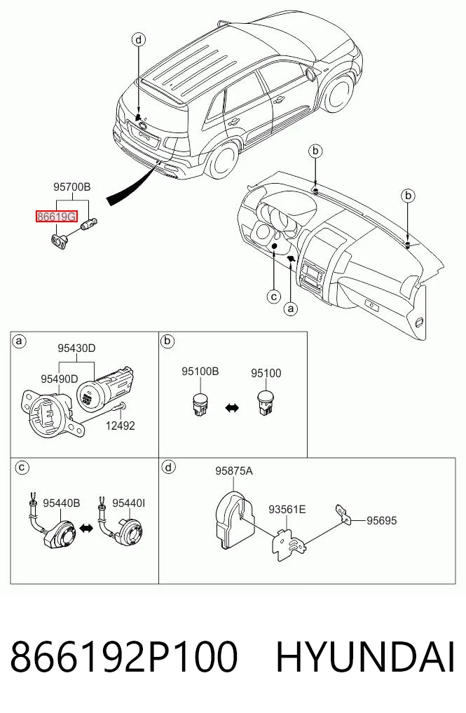 866192P100 Hyundai/Kia 