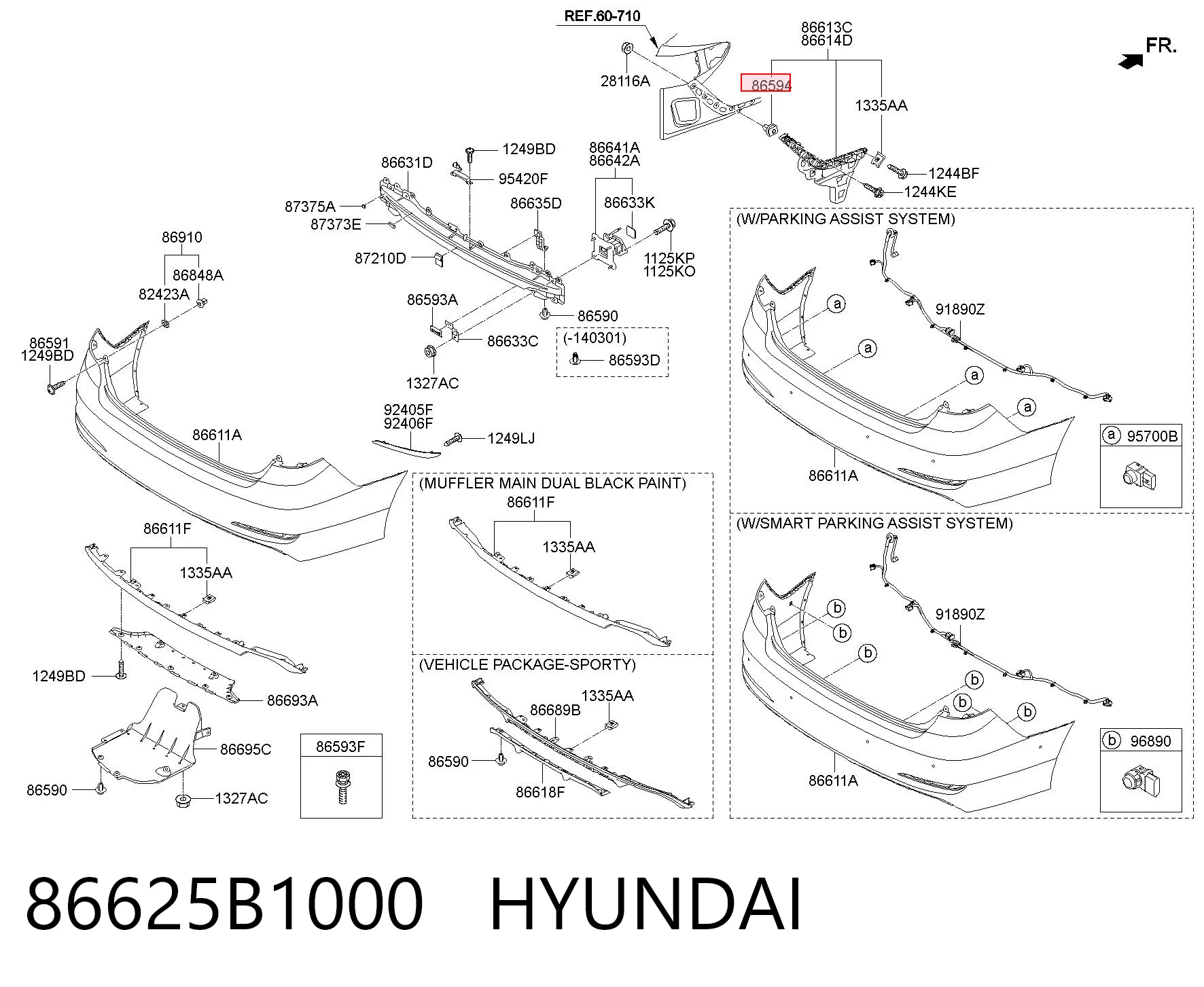 86625B1000 Hyundai/Kia 