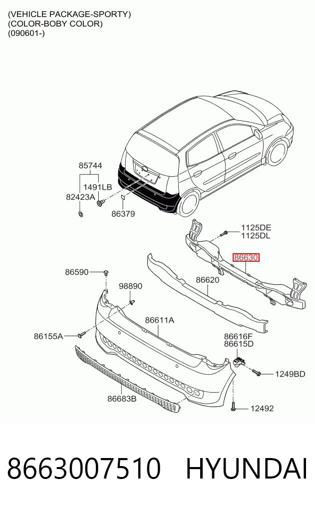 Балка бампера заднего Polcar 4107963 цена, от 47.52 USD