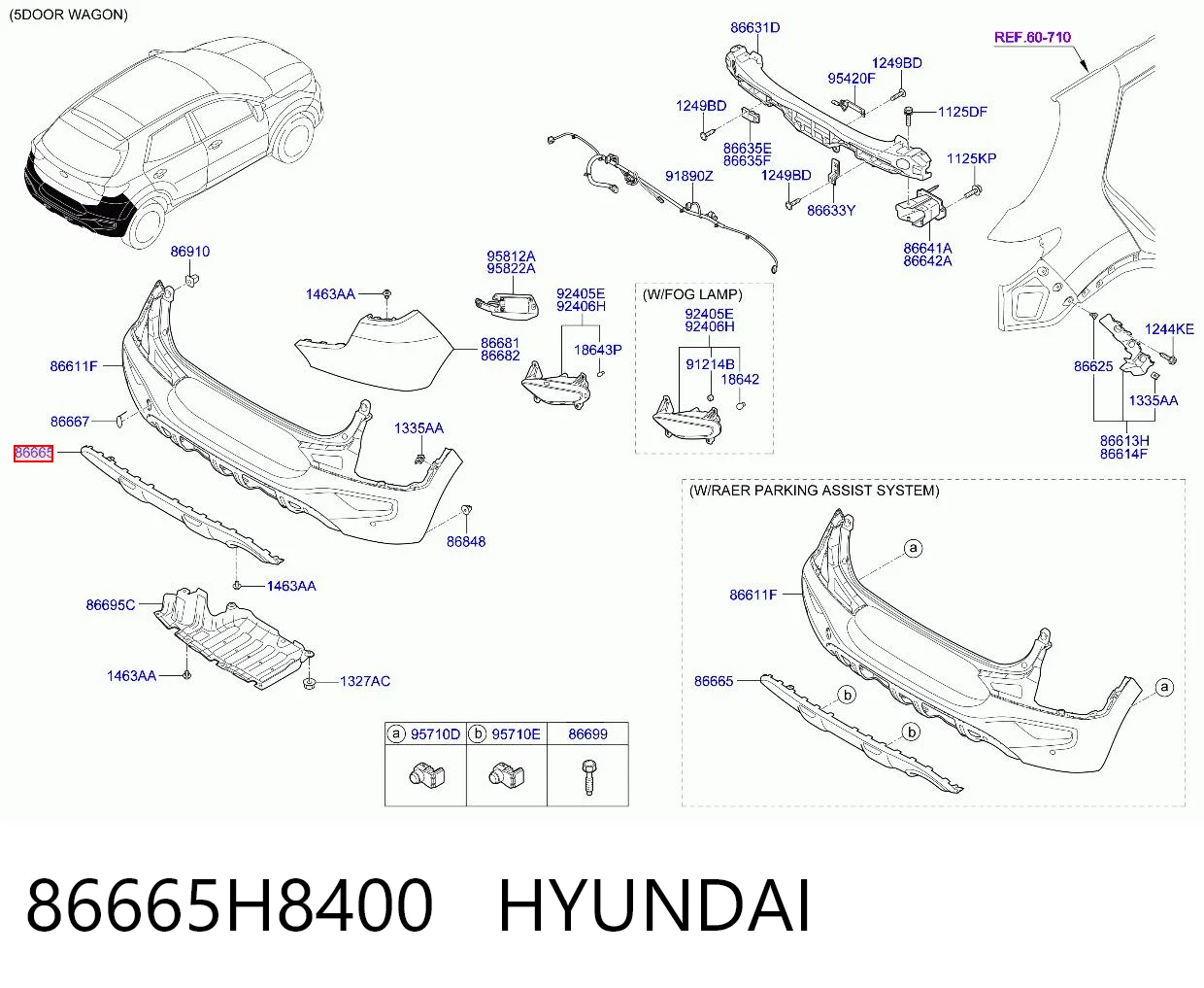 86665H8400 Hyundai/Kia