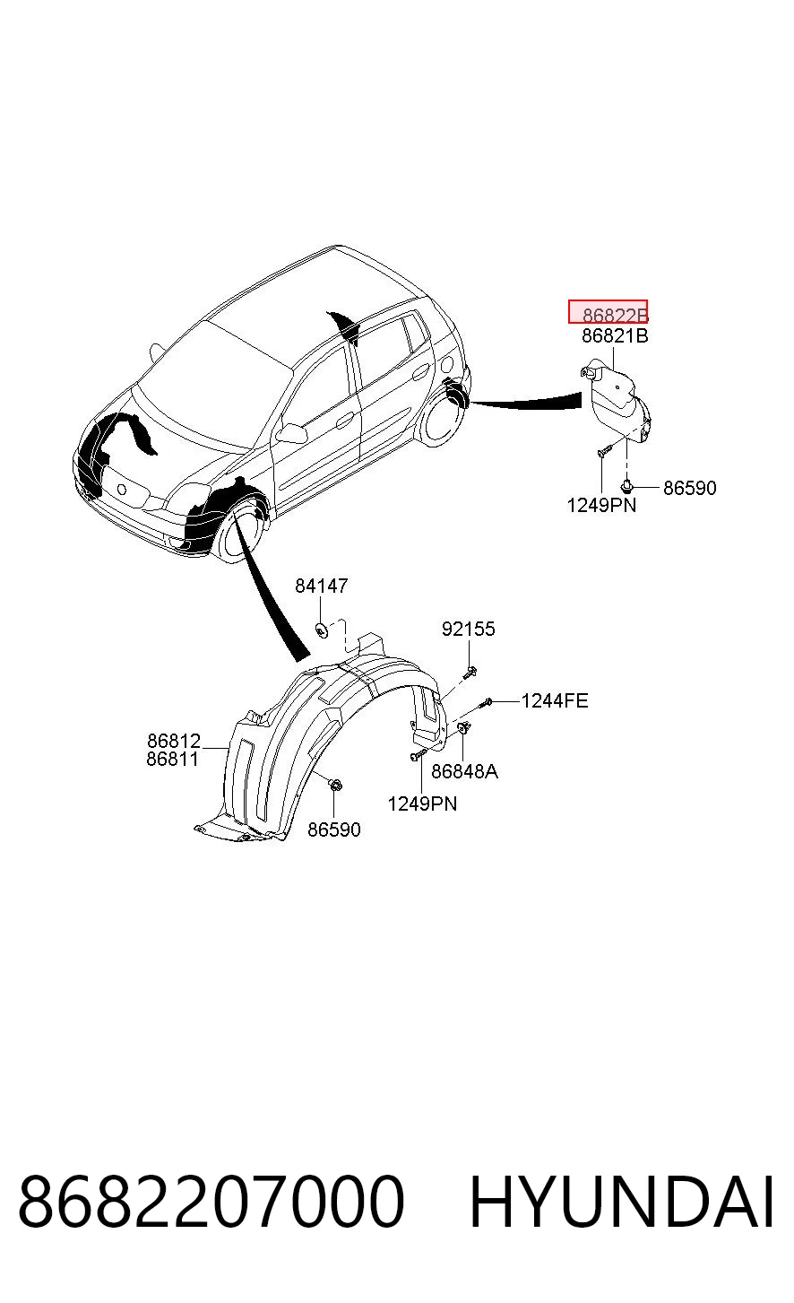 8682207000 Hyundai/Kia