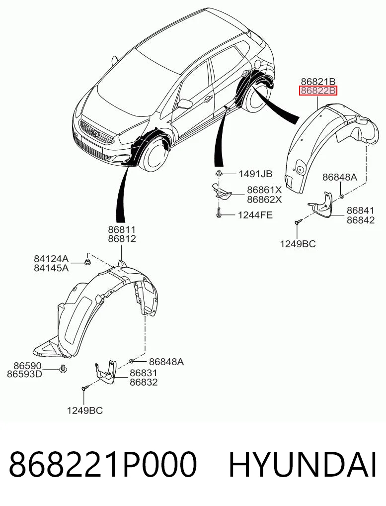 868221P000 Hyundai/Kia