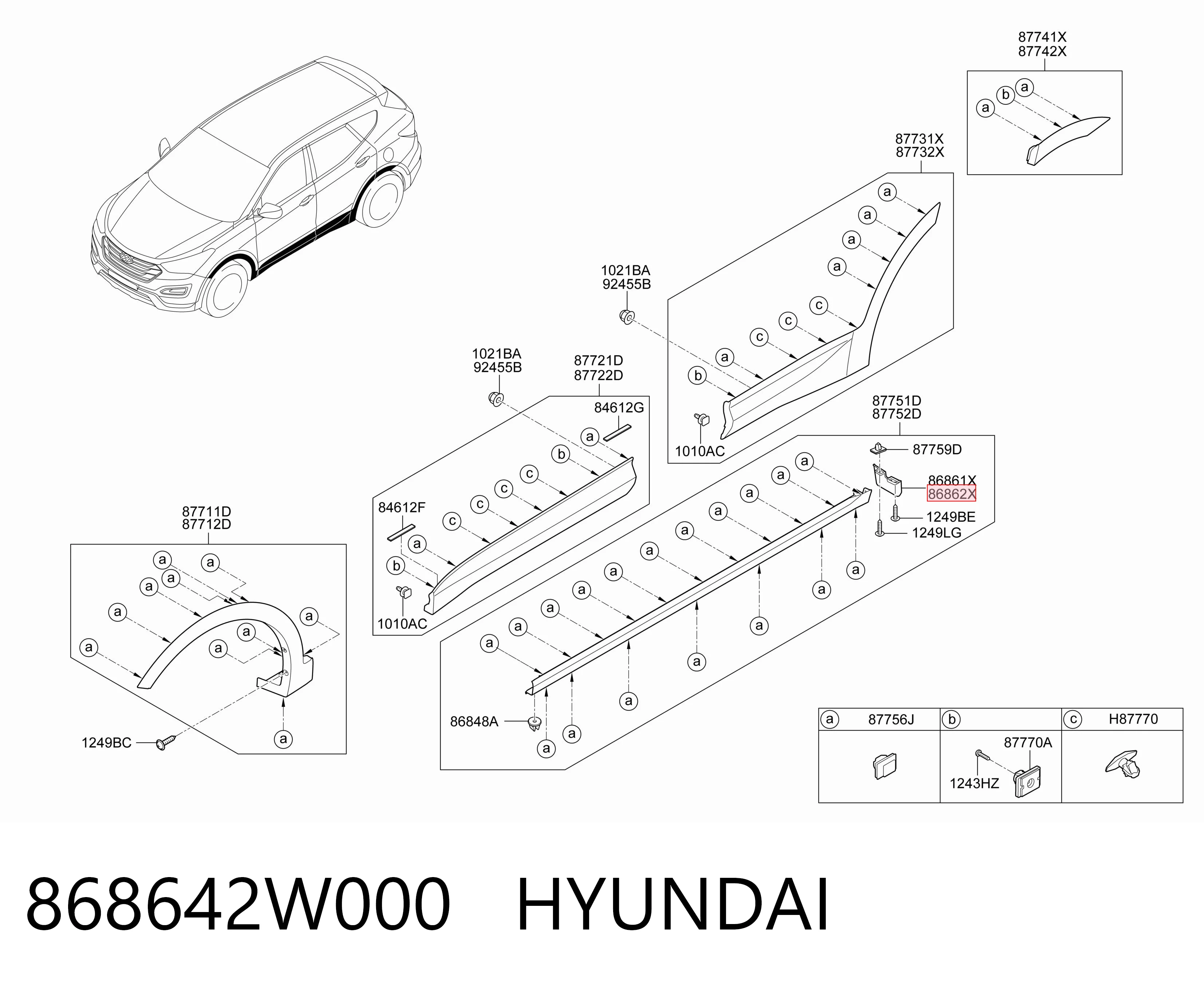 868642W000 Hyundai/Kia 