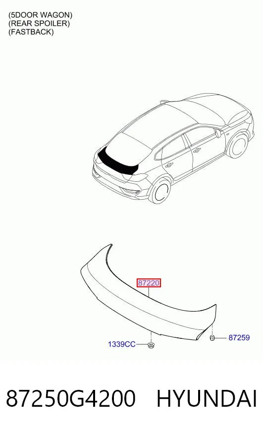 87250G4200 Hyundai/Kia
