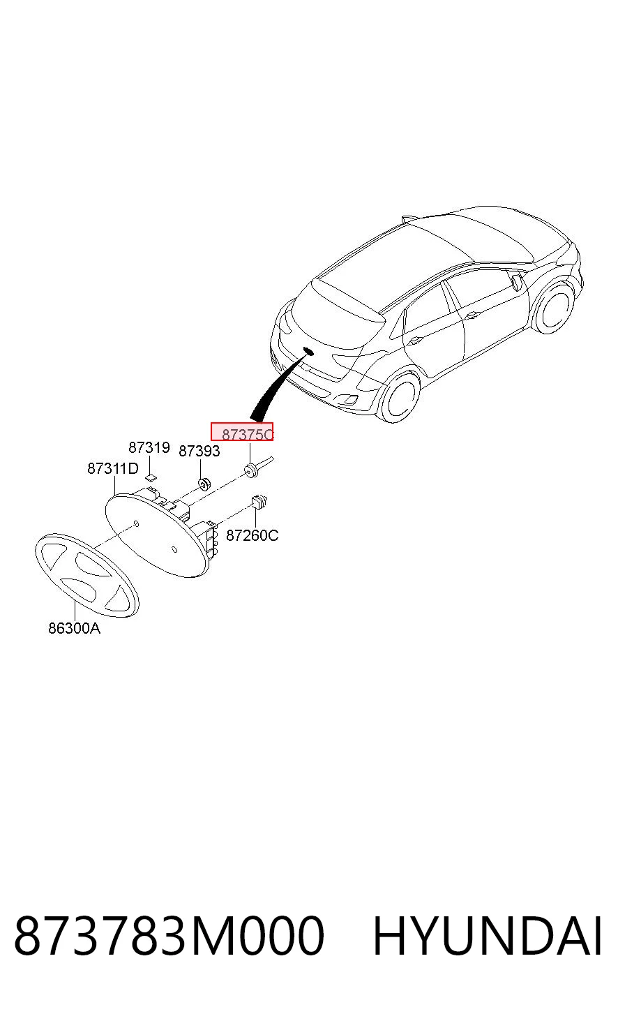 873783M000 Hyundai/Kia 