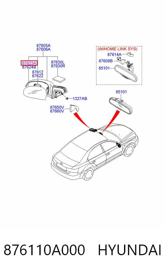 876110A000 Hyundai/Kia