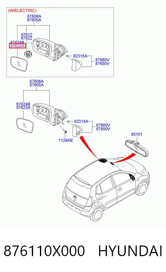 Зеркальный элемент водительского зеркала Polcar 4003544E цена, от 7.64 USD
