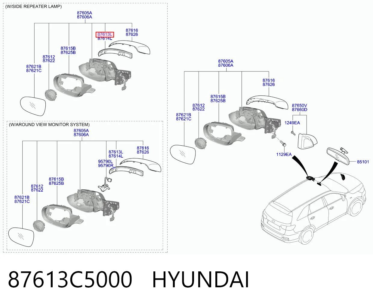 87613C5000 Hyundai/Kia 