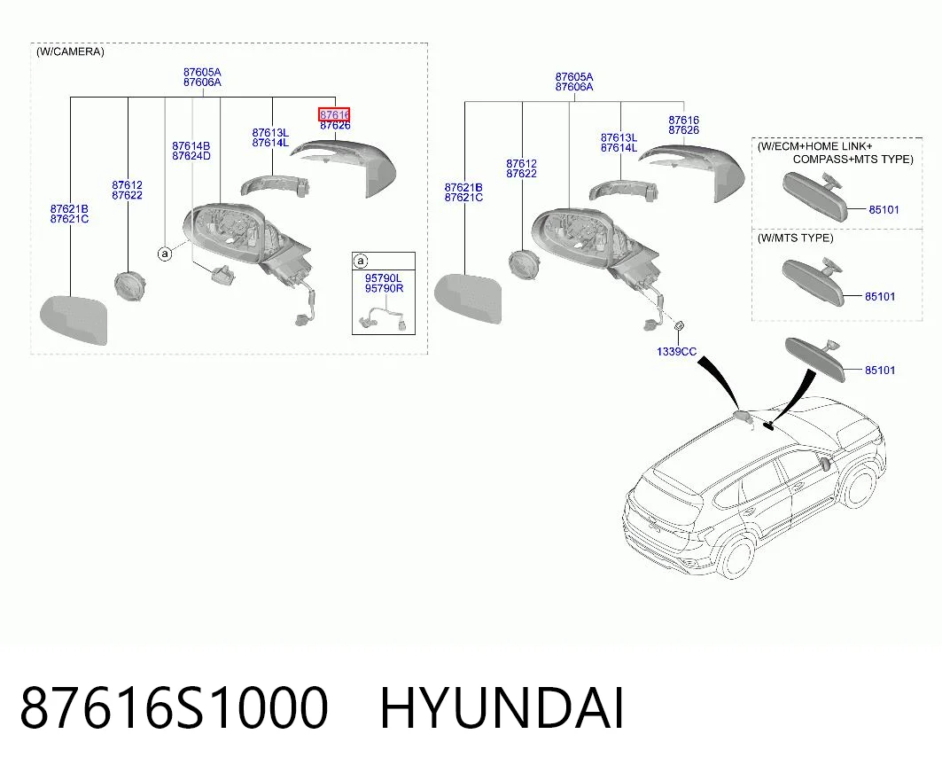 87616S1000 Hyundai/Kia