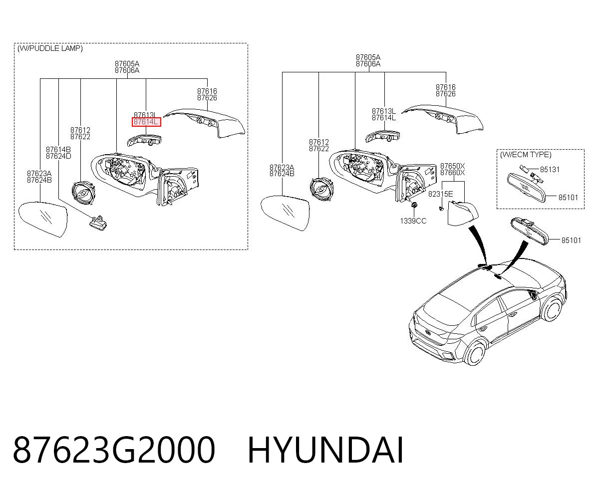 87623G2000 Hyundai/Kia 