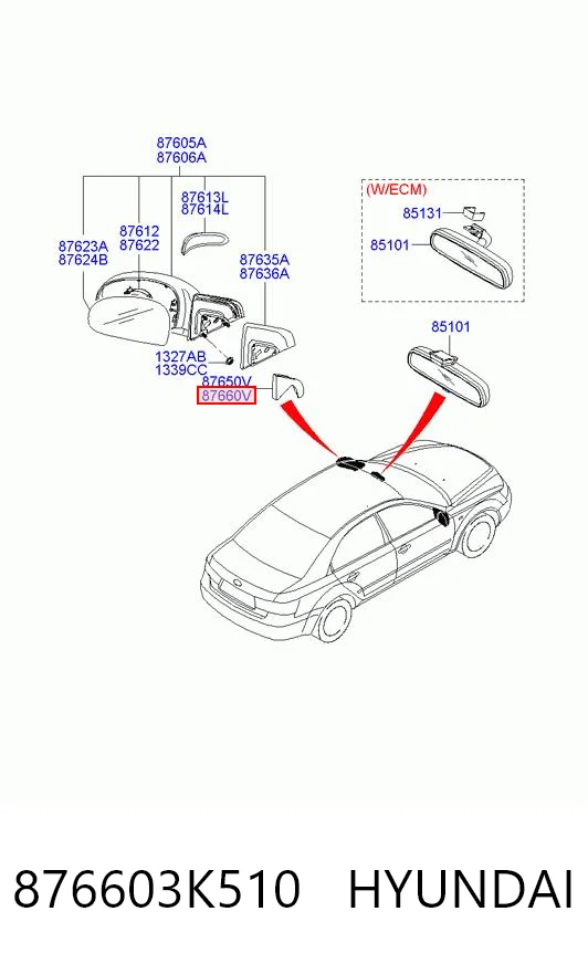 876603K510 Hyundai/Kia 