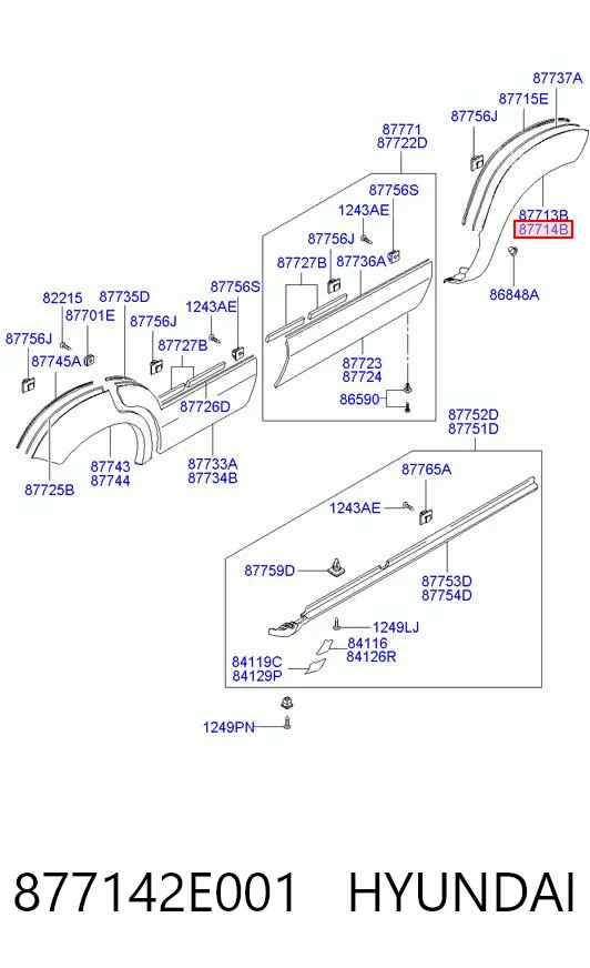 Купить 3217302 FPS Молдинг арки крыла переднего, правый