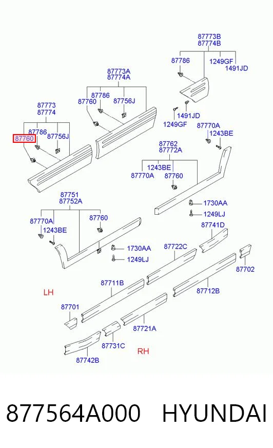 877564A000 Hyundai/Kia 