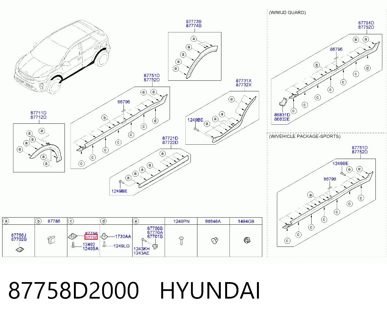 87758D2000 Hyundai/Kia 