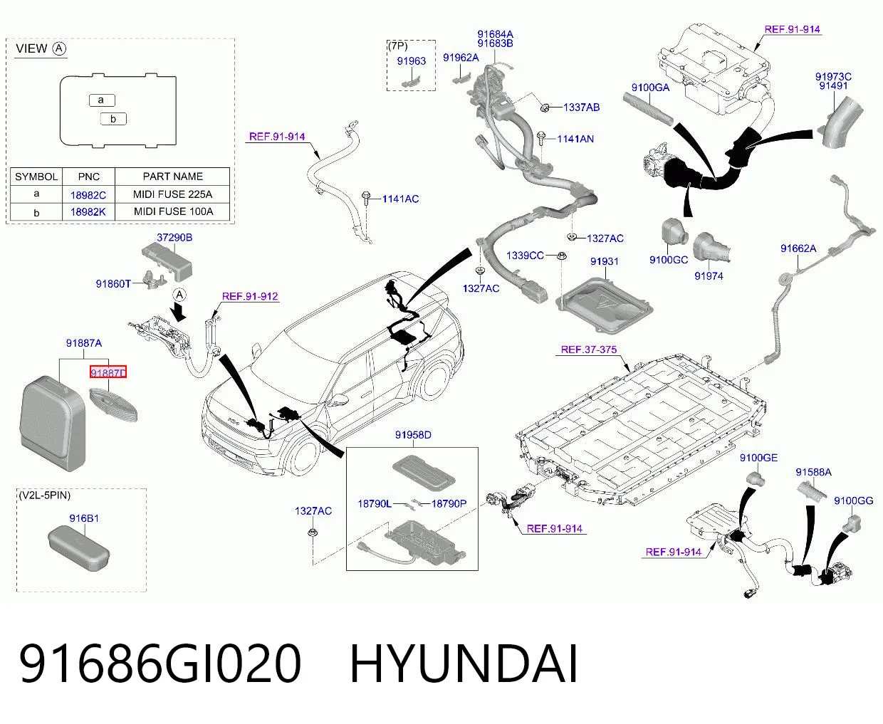 296903NL1E Nissan/Infiniti Кабель для зарядки электромобиля