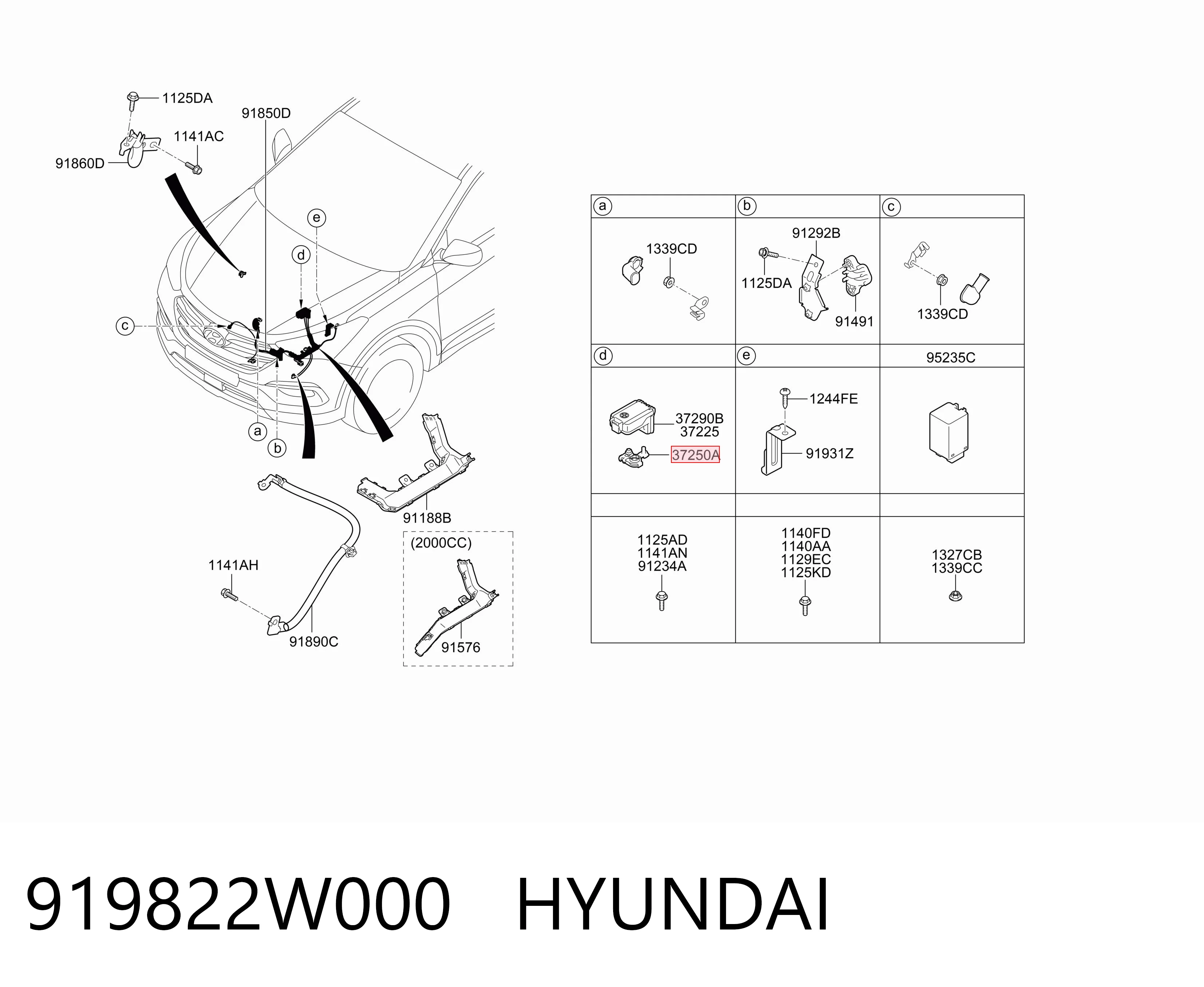 919822W000 Hyundai/Kia 