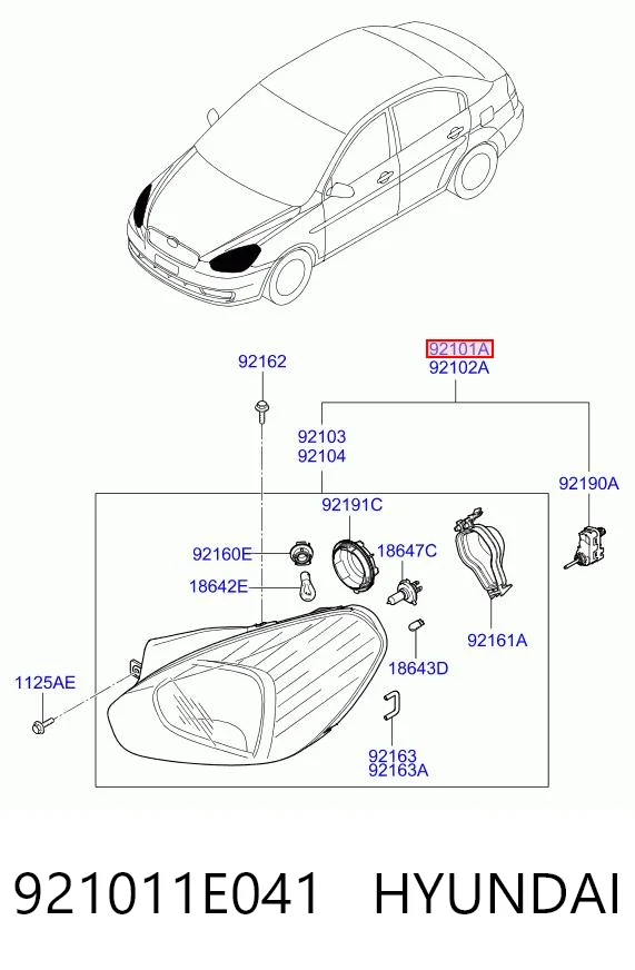 4009092E Polcar Фара
