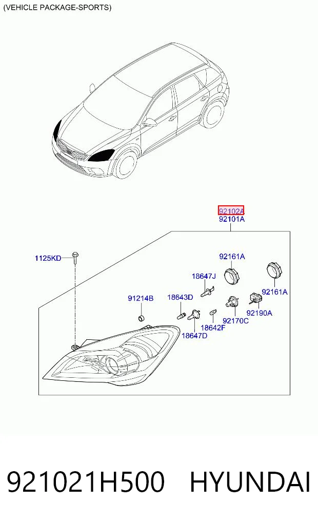 Купить 411810E Polcar Фара основная правая