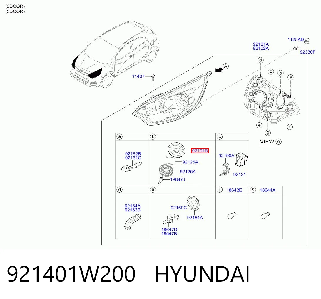 921401W200 Hyundai/Kia 