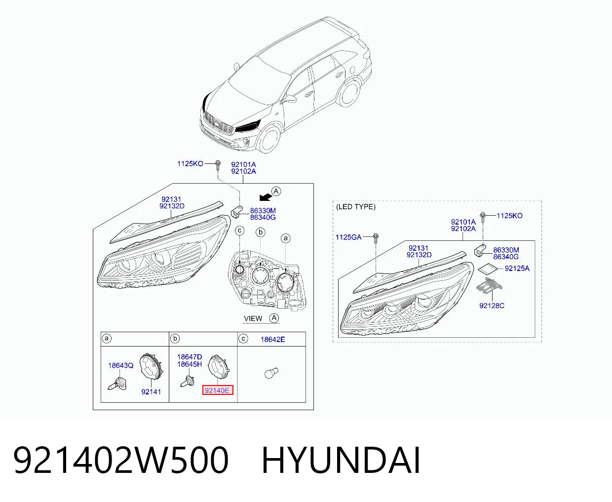 921402W500 Hyundai/Kia 