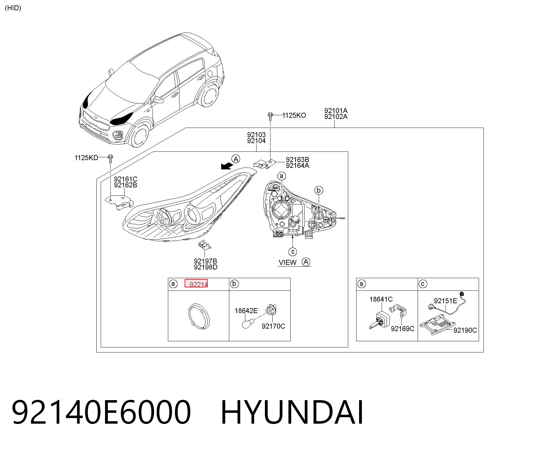 92140E6000 Hyundai/Kia 
