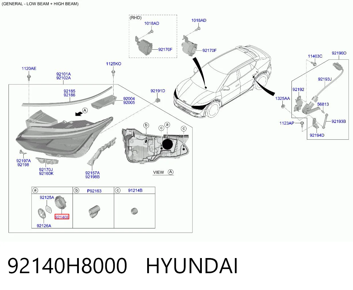 92140H8000 Hyundai/Kia 