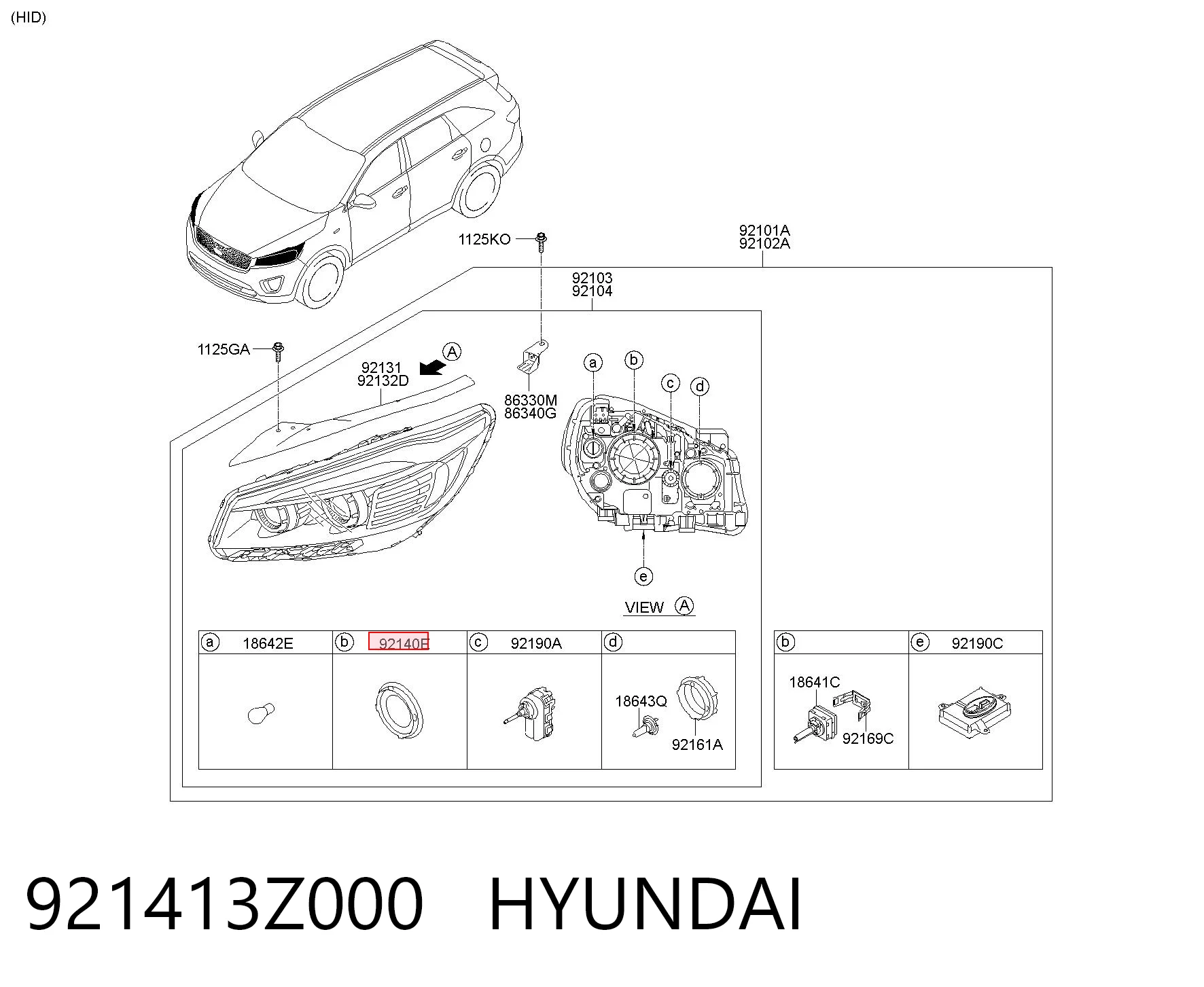 921413Z000 Hyundai/Kia 