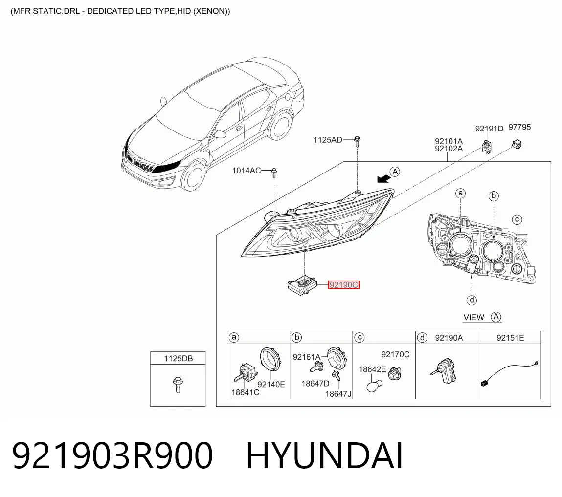 921903R900 Hyundai/Kia 