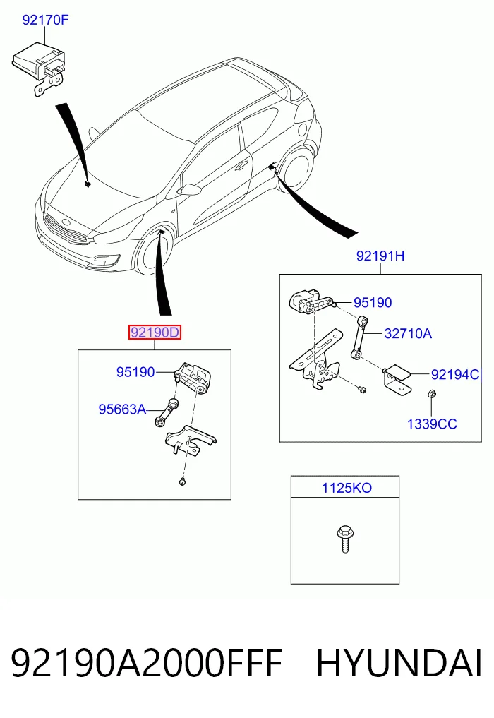 92190A2000FFF Hyundai/Kia