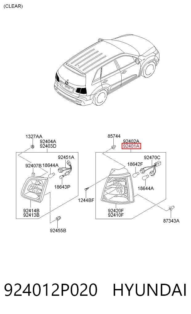 Задняя левая внешняя фара Polcar 417287E цена, от 70.30 USD