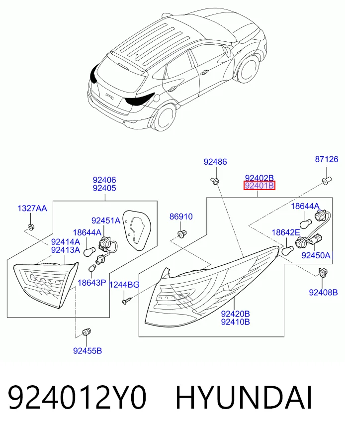 Задняя левая внешняя фара Polcar 404887E цена, от 81.32 USD