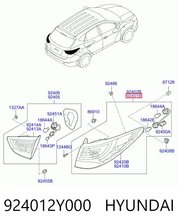 404887E Polcar Фонарь задний